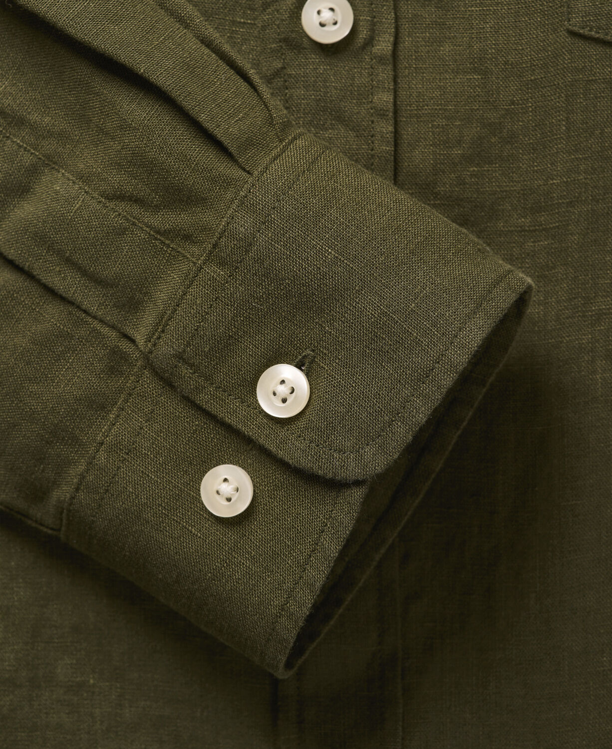 Custom fit linen shirt GOTS/Vegan