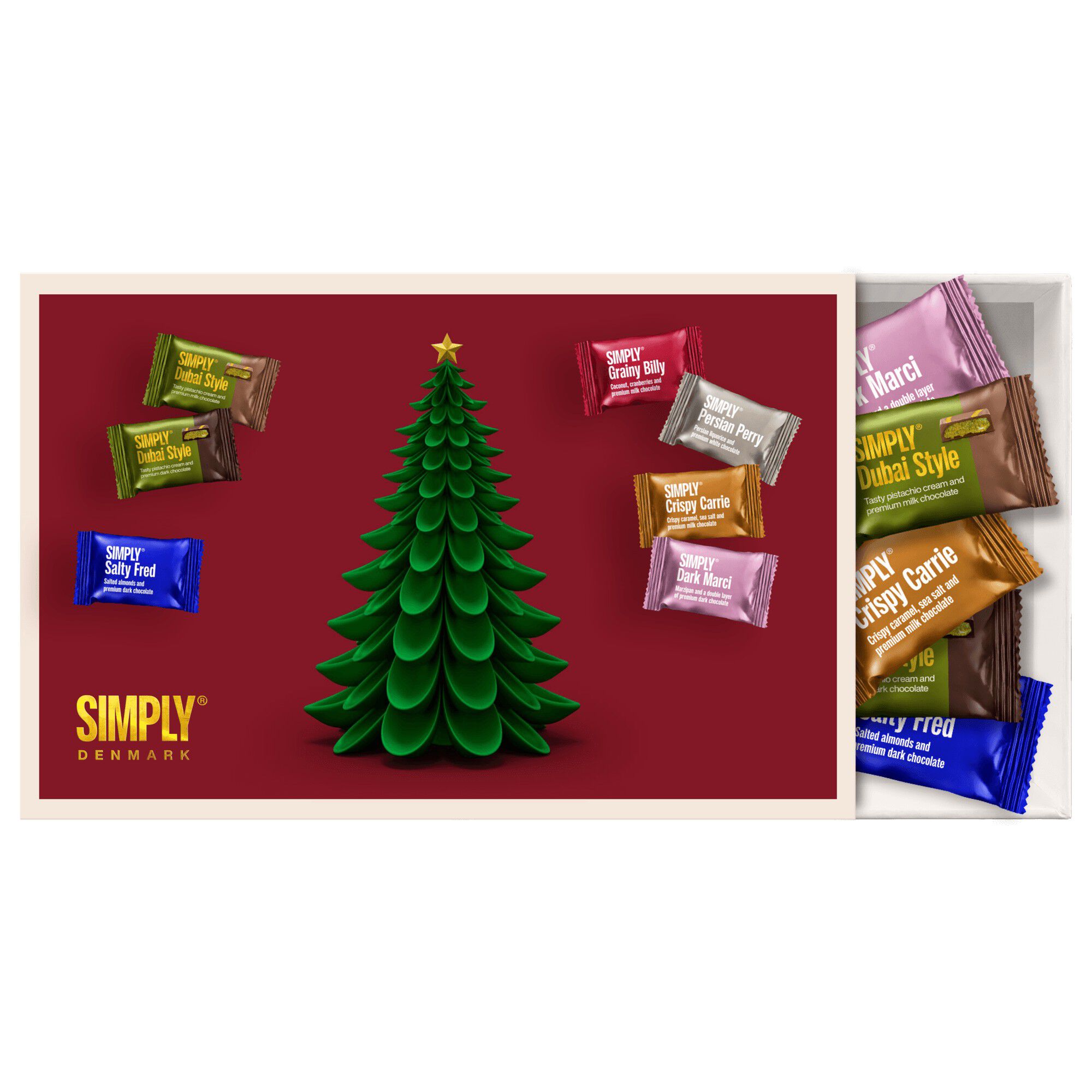 Simply&reg; JULE&AElig;SKE L chokolade&aelig;ske (360g)