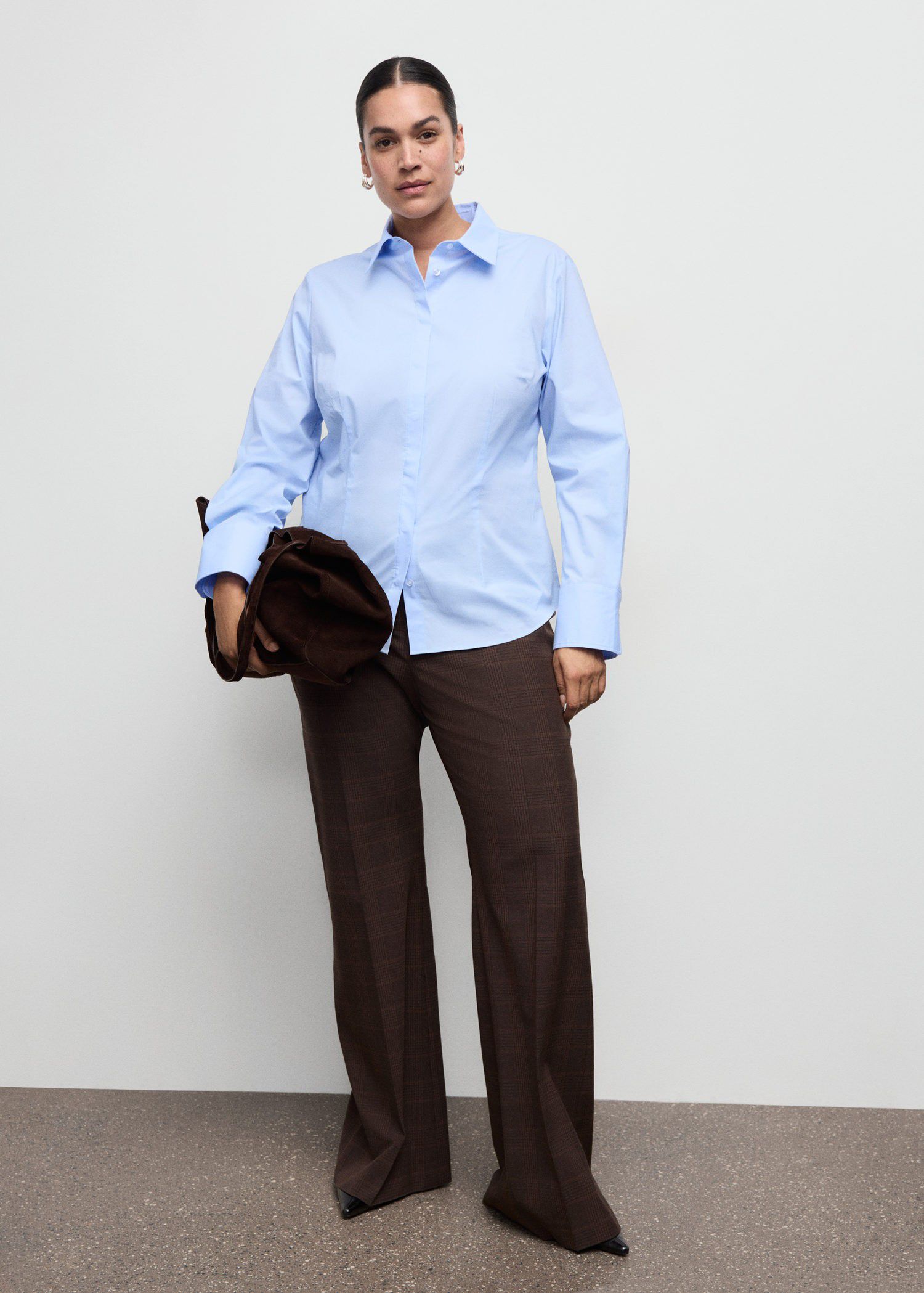 Slim-fit poplin shirt