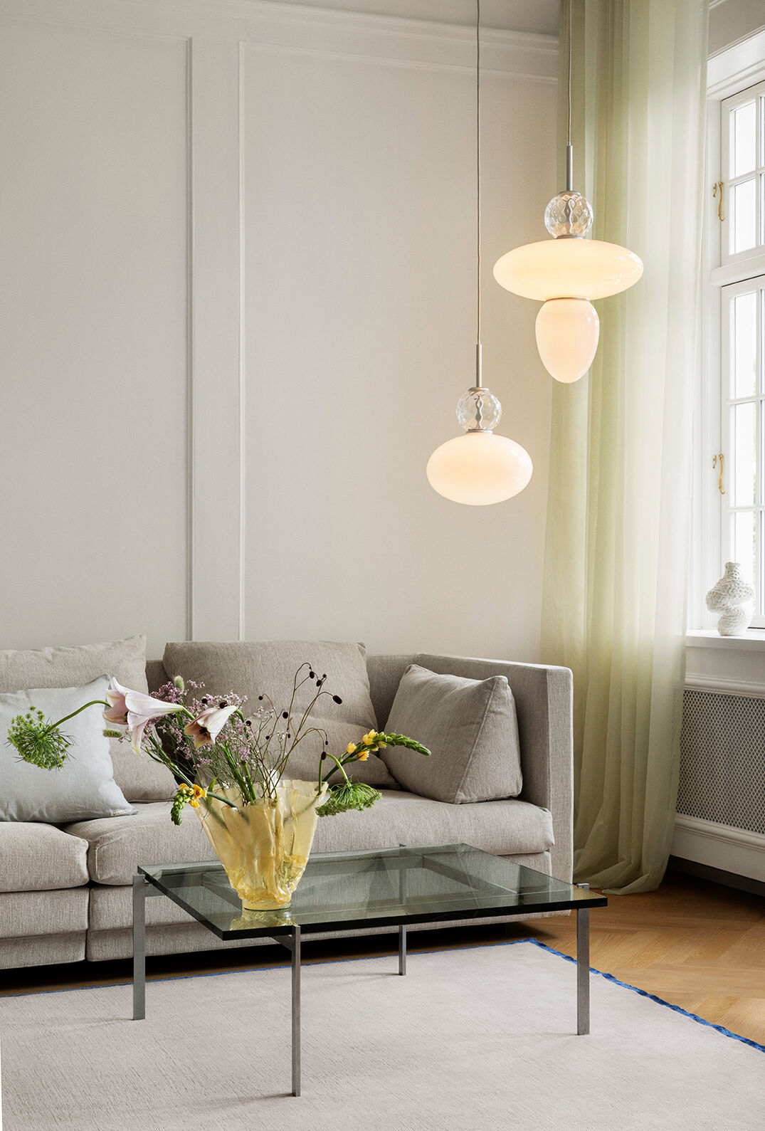 Rizzatto 32, satin silver / opal