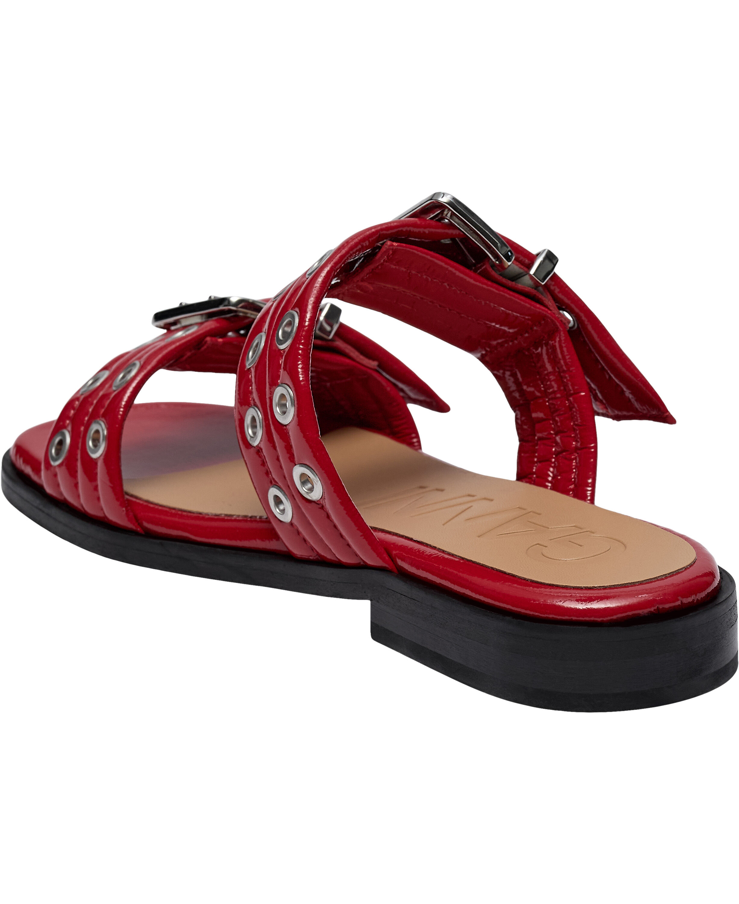 Feminine Buckle Two Strap Sandal Na