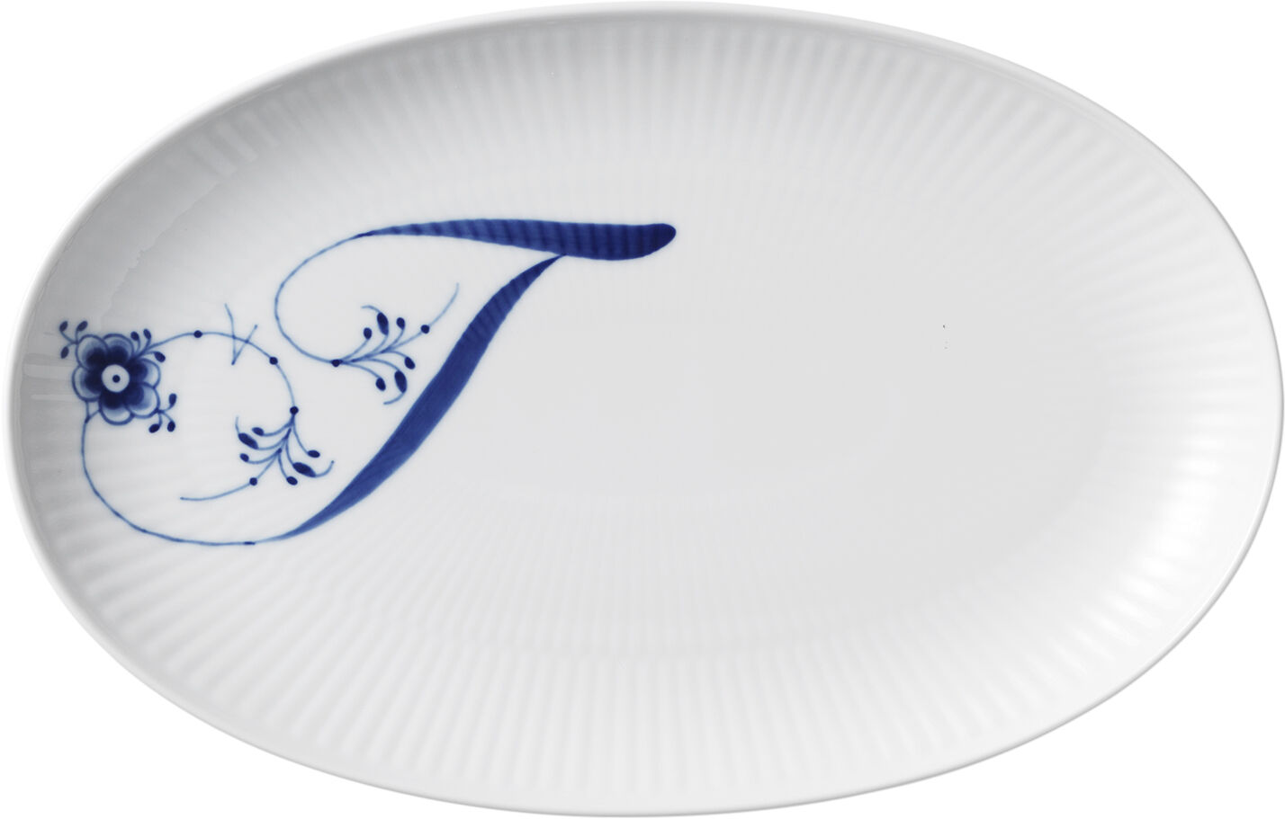 Alphabet Coll Oval Asiette 23,5cm H