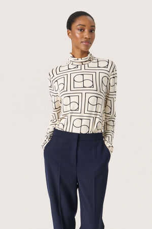 SLHanadi Printed Rollneck LS