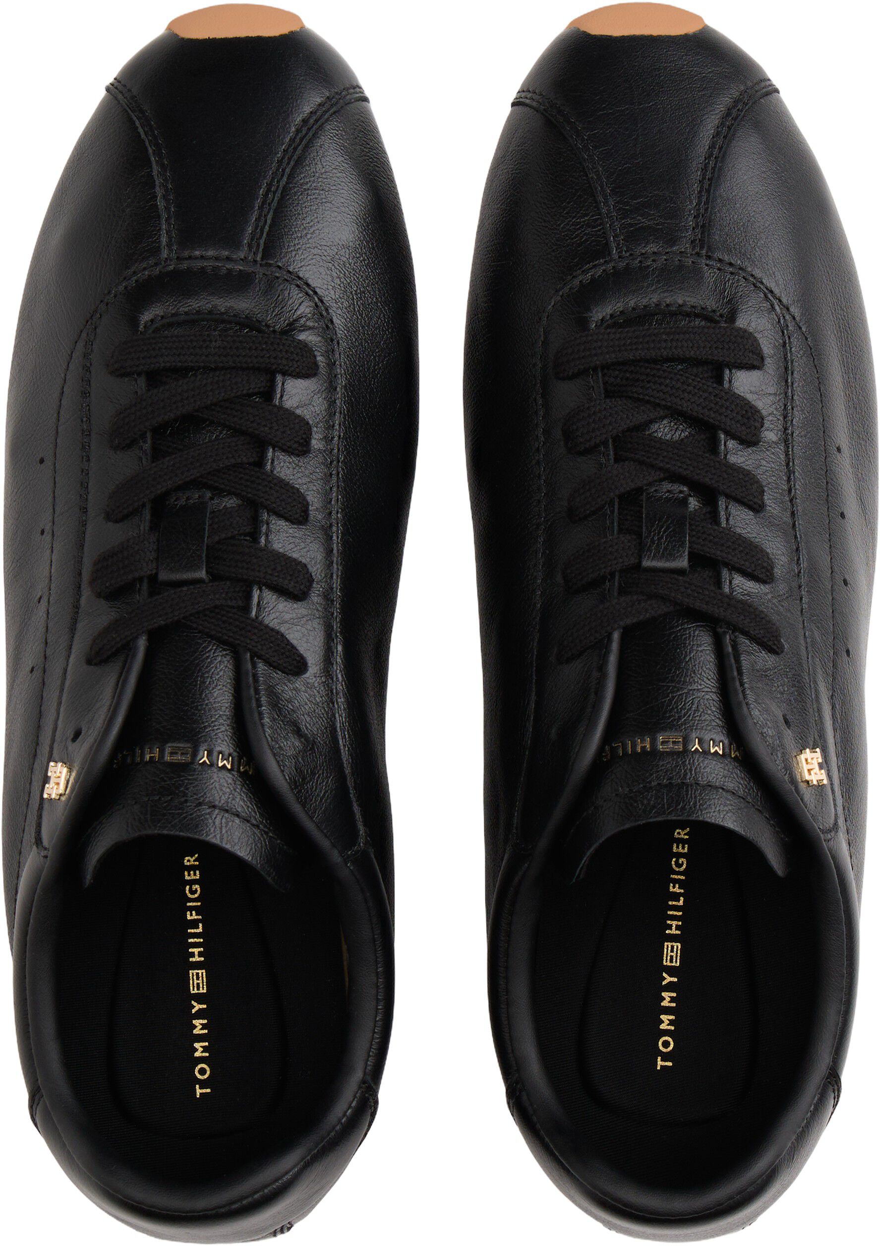 TH Monogram Low Profile Leather Trainers