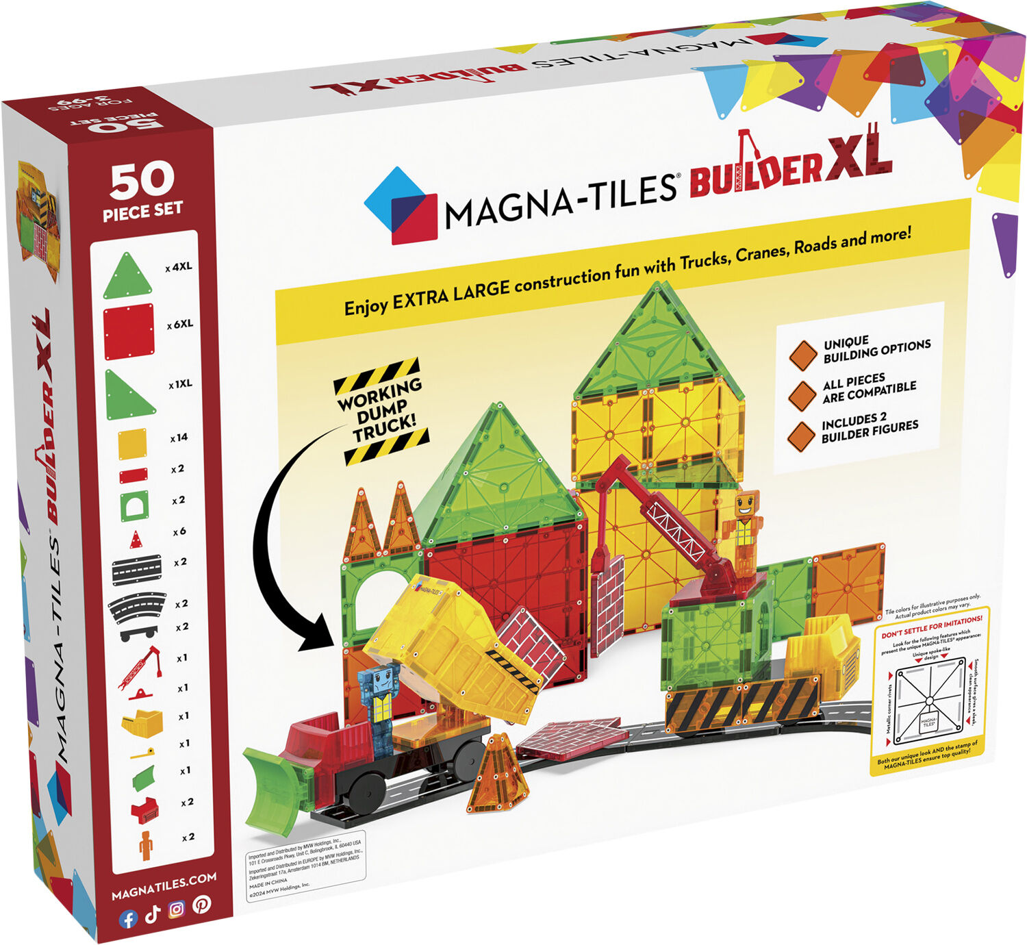 MAGNA-TILES Builder XL 50