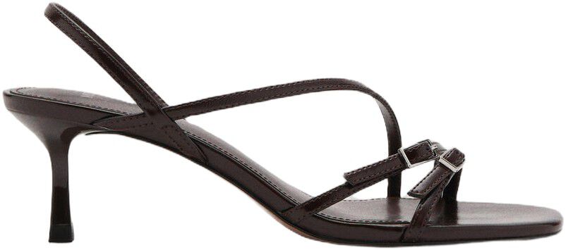 Kitten heel sandals with straps