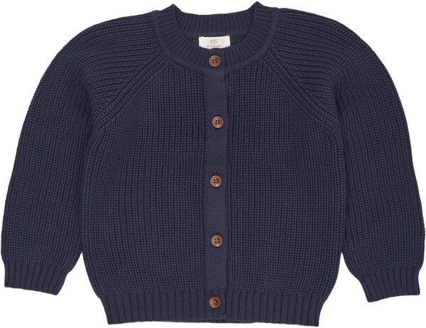 KNITTED CLASSIC RIB CARDIGAN
