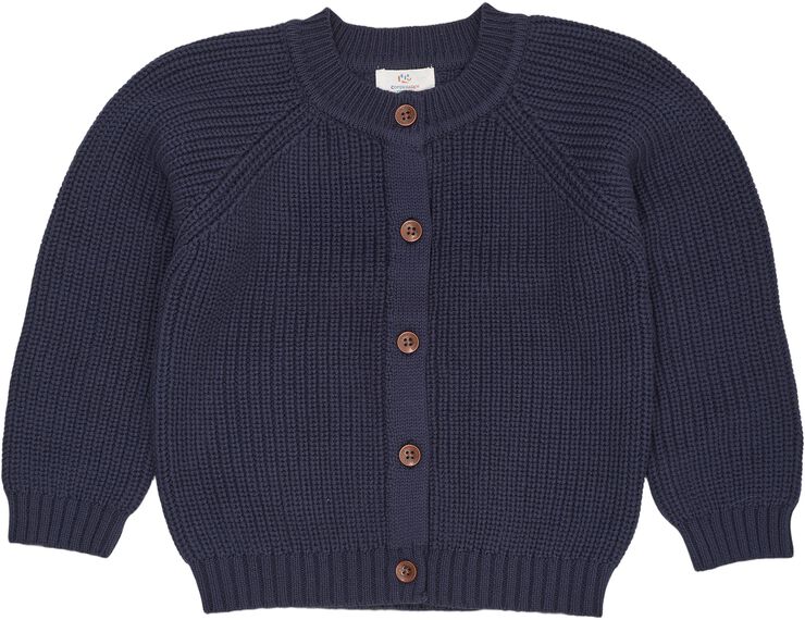 KNITTED CLASSIC RIB CARDIGAN