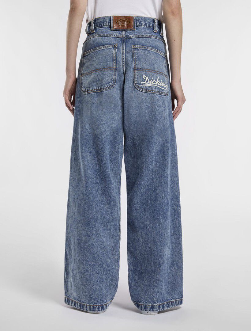 LOOSE WAVE DENIM RINSED BLUE W/ FAD