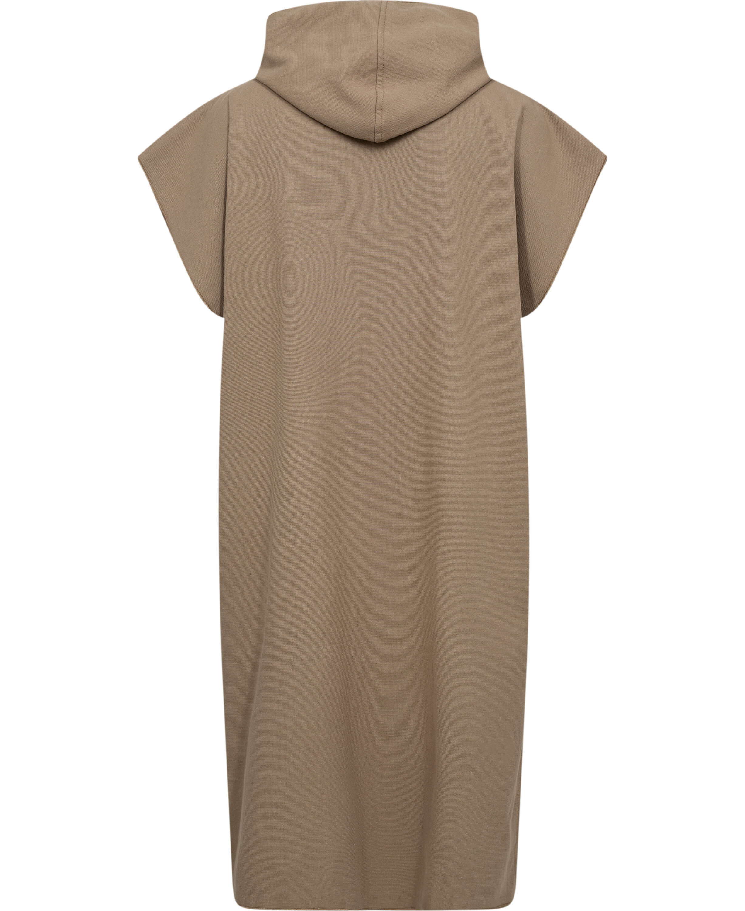 Poncho flat one side/terry back khaki One Size