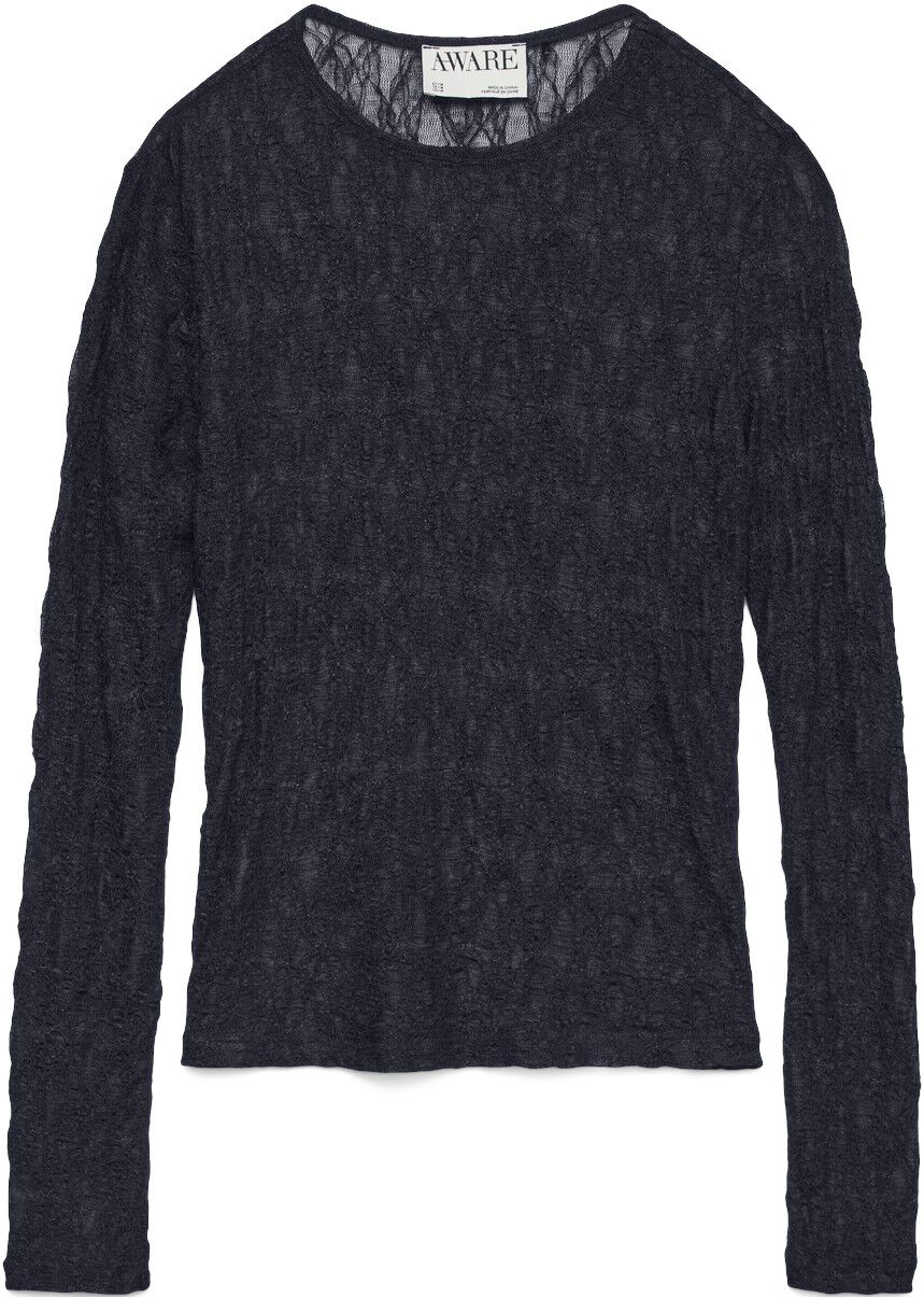 Awtessy Ls O-Neck Lace Top Noos