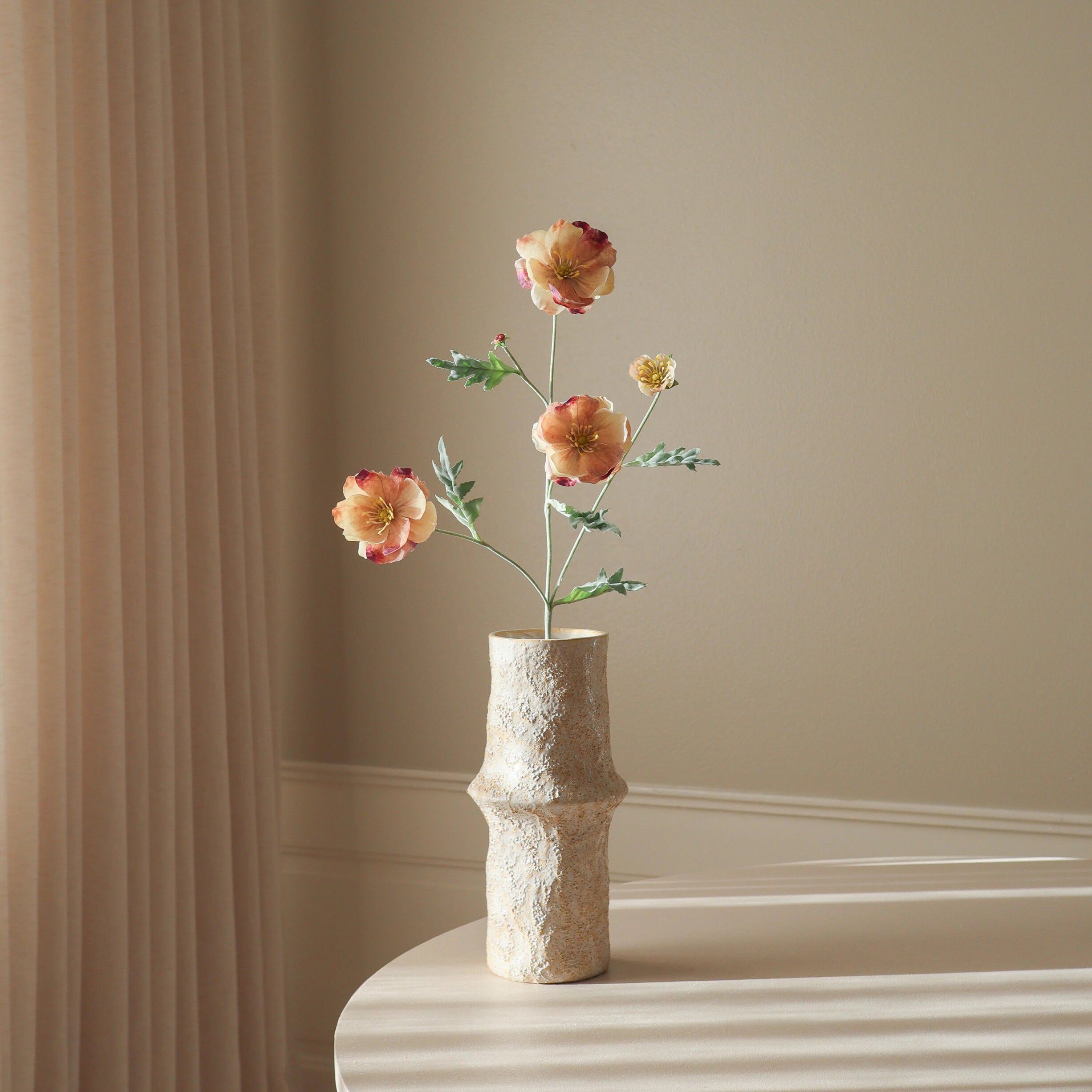 Rose Four Heads Poppy Flower