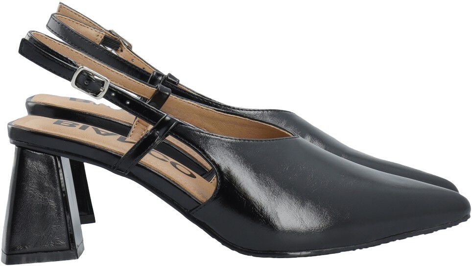 BIAMARALYN High Vamp Slingback Faux Leather