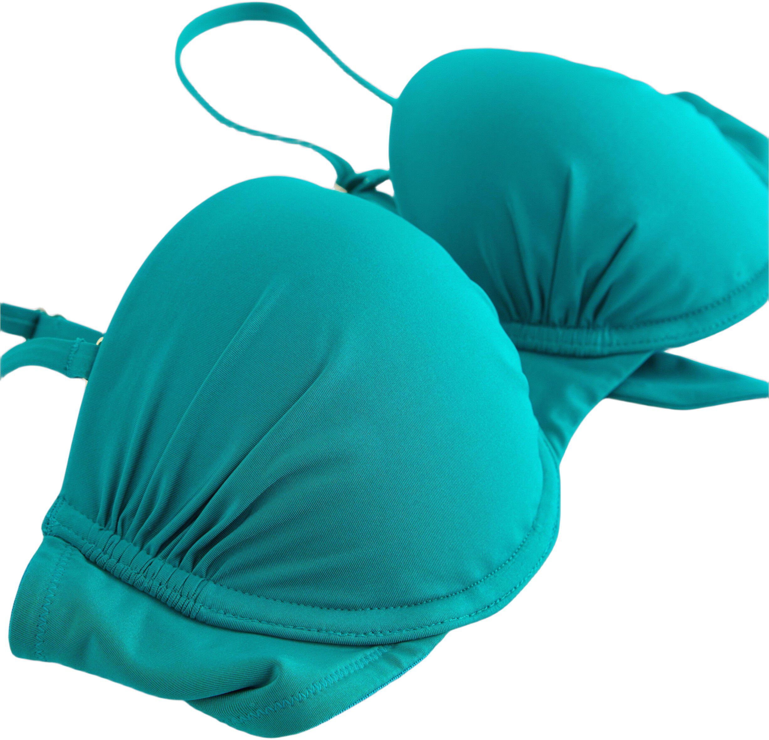 Vatteret balconette bikini-bh med b&oslash;jle