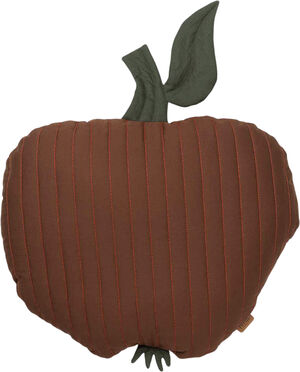 Apple Quilted Cushion - Cinnamon
