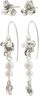 LUIS earrings 2-in-1 set, silver-plated
