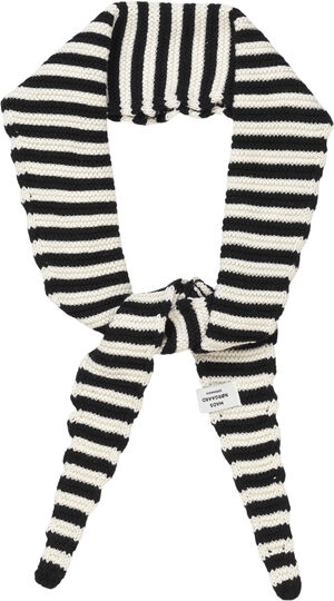 Momo Crochet Stripe scarf