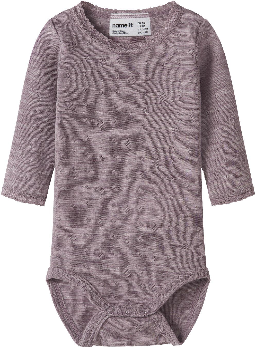 Nbfwang Wool Needle Ls Body Solid Noos