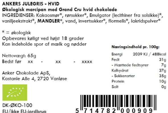 Julegris - Hvid