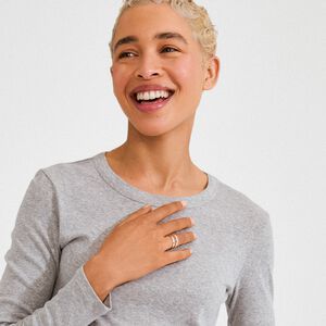 FIRE ringe 2-i-1 s&aelig;t, s&oslash;lvbelagt