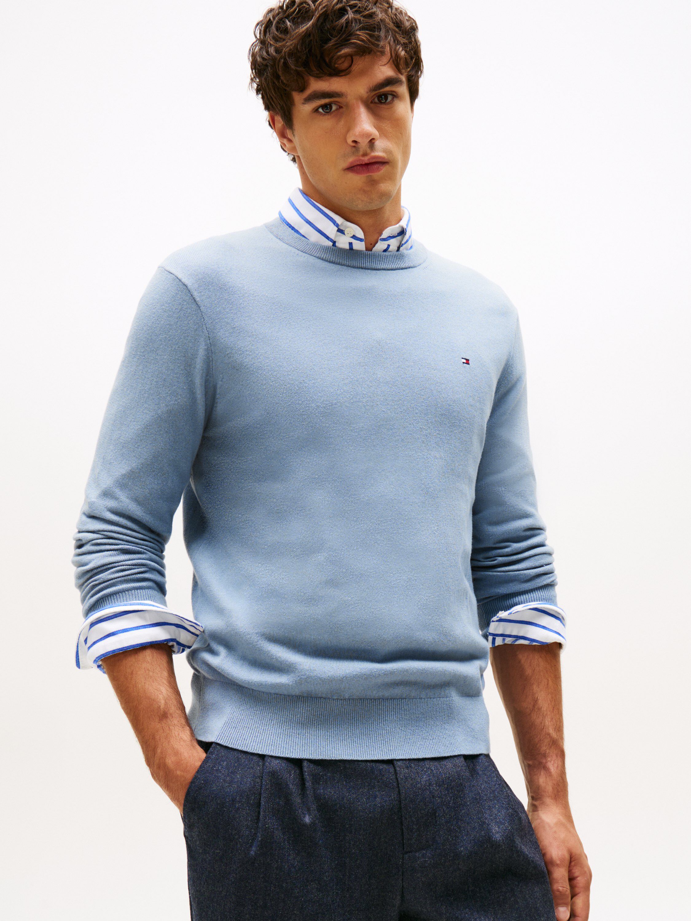 PIMA ORG CTN CASHMERE CREW NECK