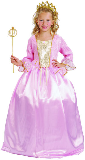 Dronning Superflot kjole Inkl diadem/krone