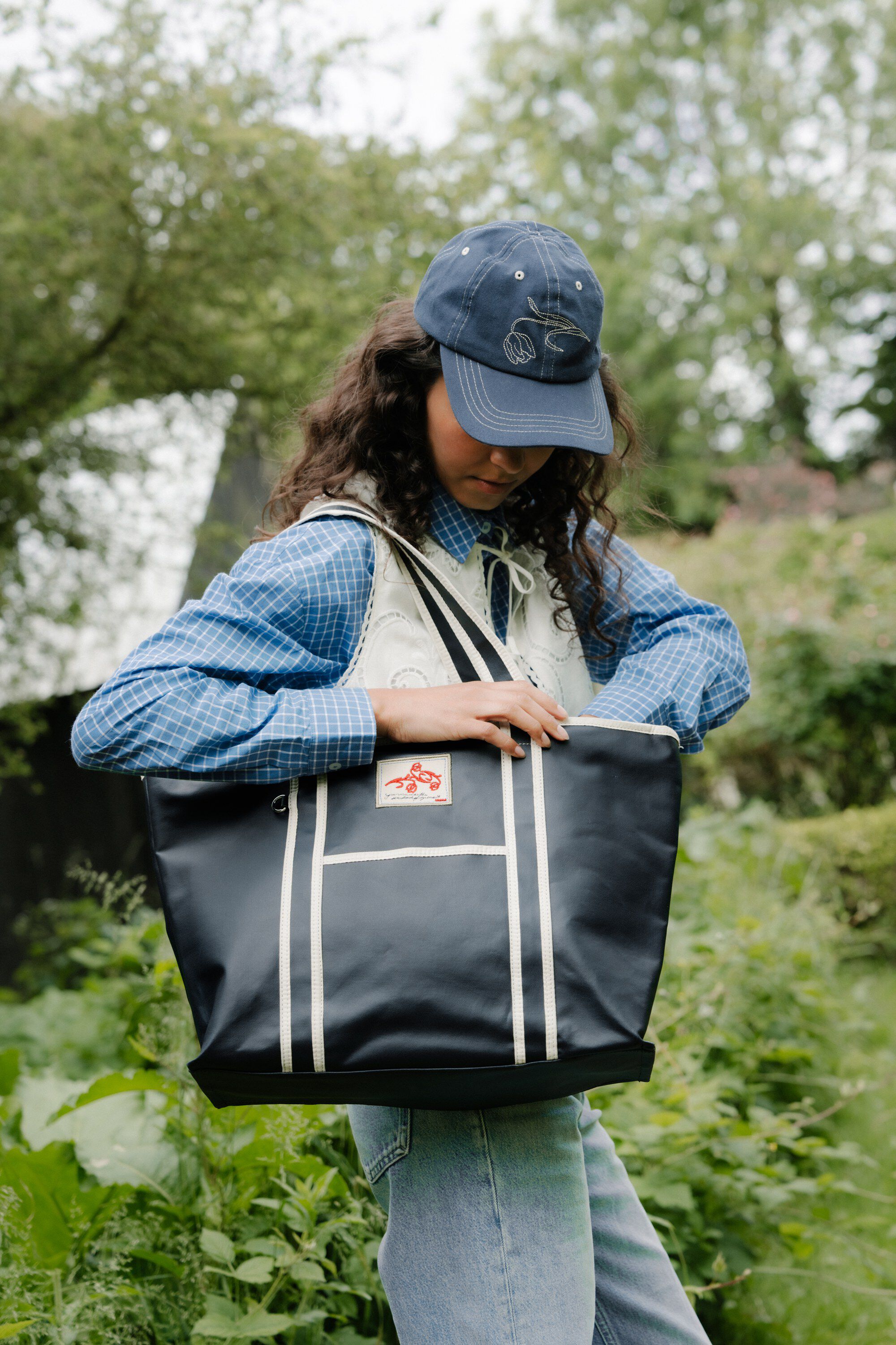 Solid Coated Aubrey Bag