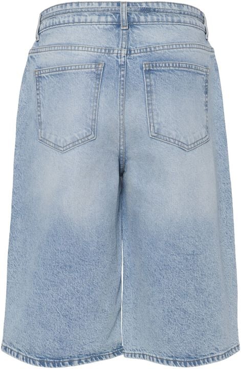 PCSELMA MW WIDE DENIM SHORTS