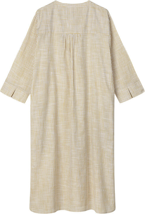 Monochrome Lines Sonja dress okker/hvid XS