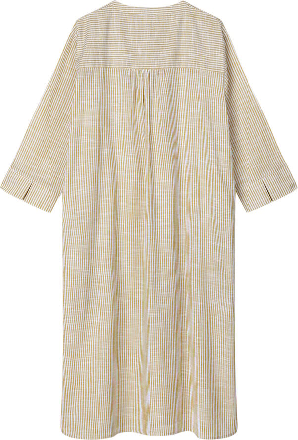Monochrome Lines Sonja dress okker/hvid XS
