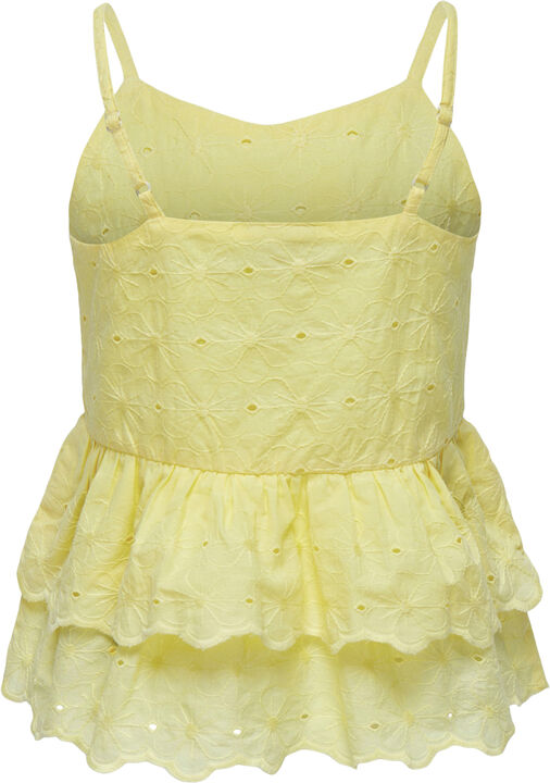 KOGSHERRY STRAP EMB TOP WVN