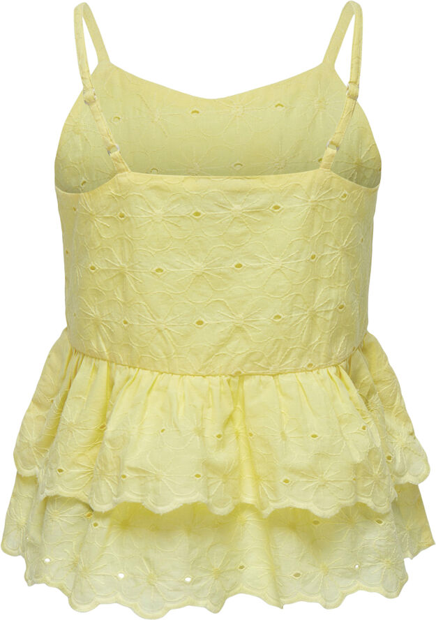 KOGSHERRY STRAP EMB TOP WVN