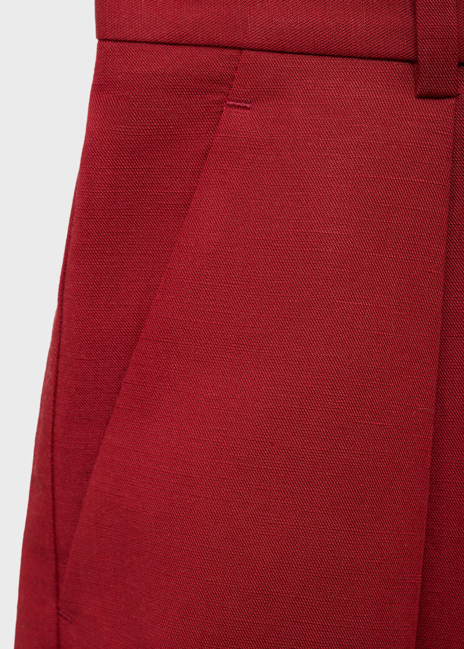 Linen-blend suit bermuda shorts