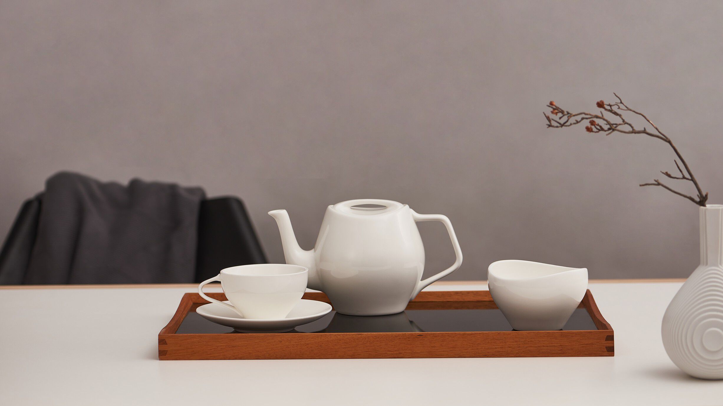 Turning Tray - Small, Black and Green