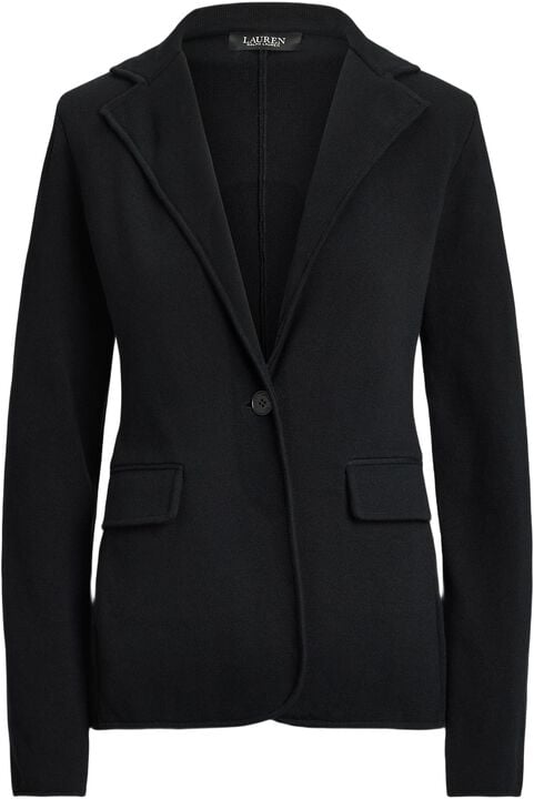 Cotton-Blend Sweater Blazer