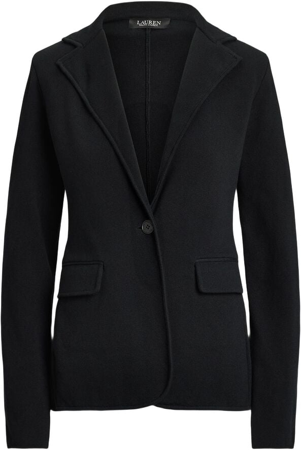 Cotton-Blend Sweater Blazer