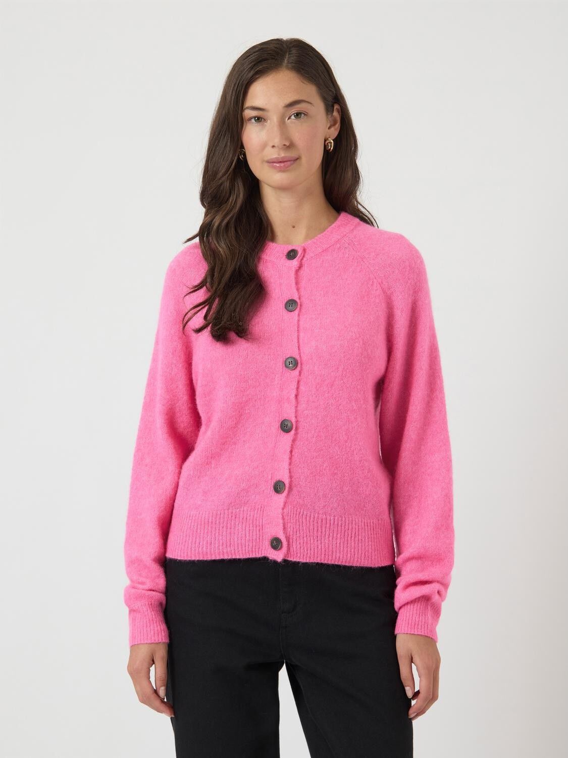 YASJOHI LS WOOL BLEND CARDIGAN S. N