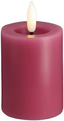 Moods & More - LED Pillar Candles, Silk, Melted, Vintage ros