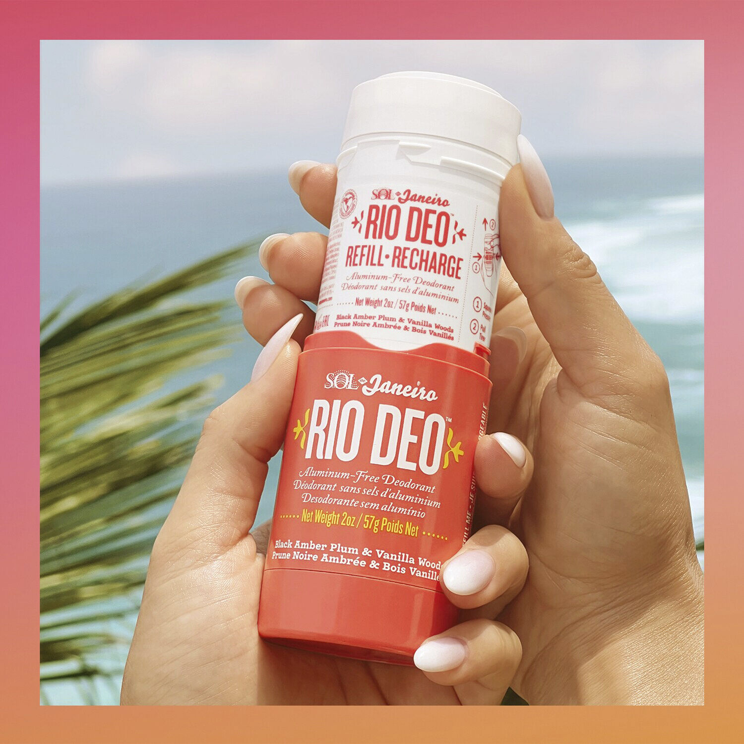 Rio Deo 40 - Refillable Deodorant Black Amber & Vanilla