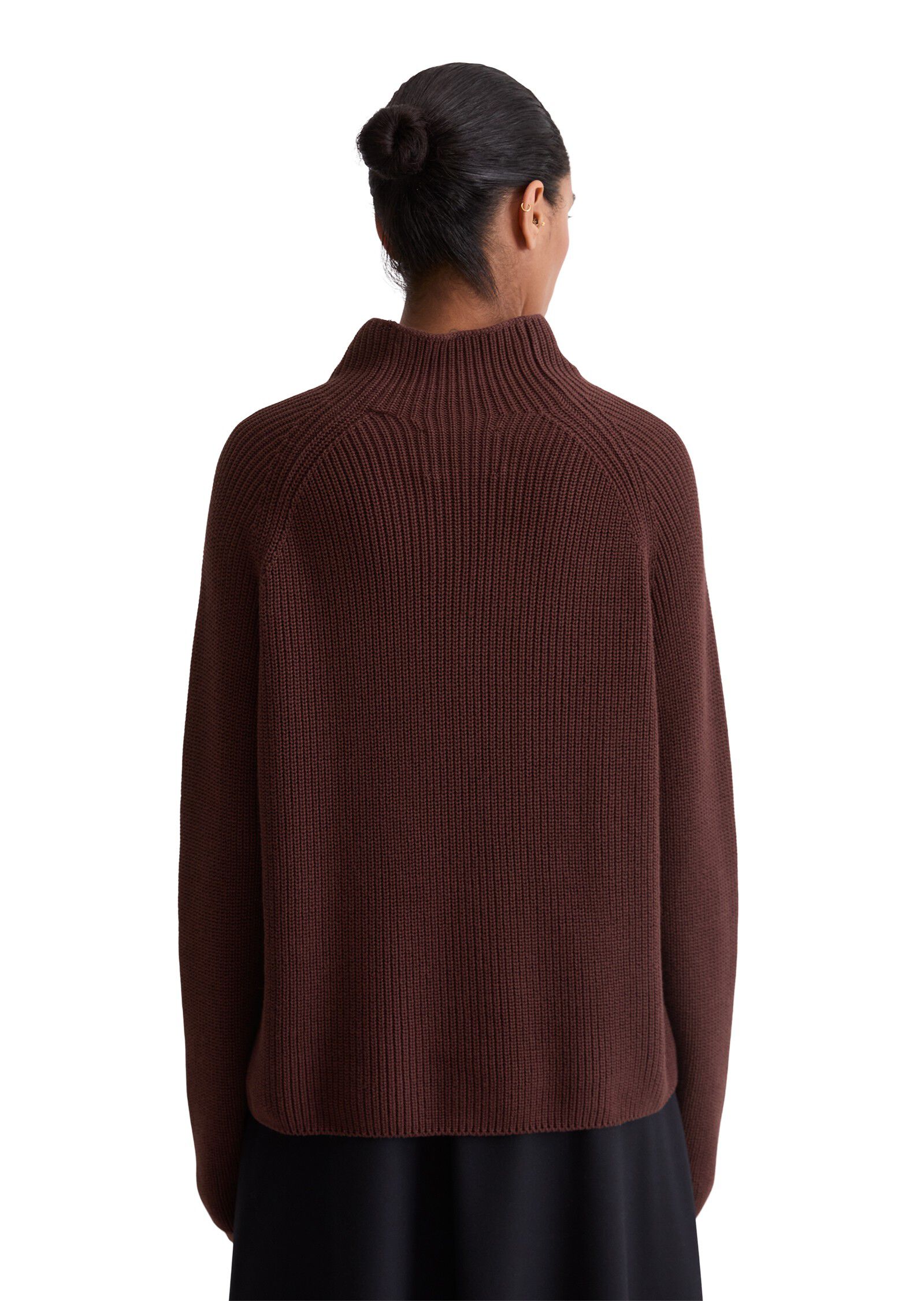 Pullover, longsleeve, stand-up coll