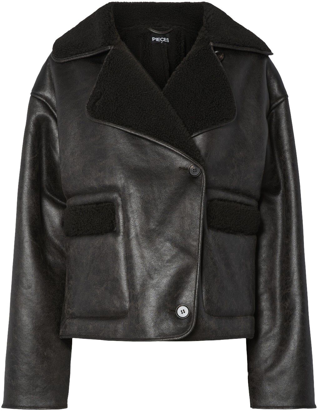 PCJUNO COATED TEDDY JACKET