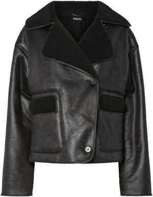PCJUNO COATED TEDDY JACKET
