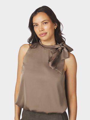 Veda Drapy Satin Top