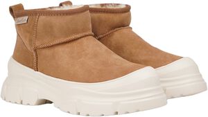 TAIPANA- LOW SHEARLING BOOTS W/ RUBBER SOLE