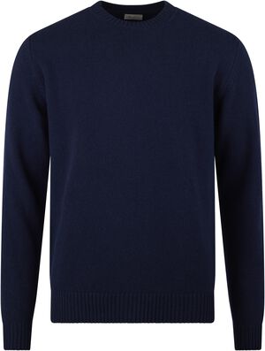 Sweater Knitted Crew Neck Carded Merino Wool