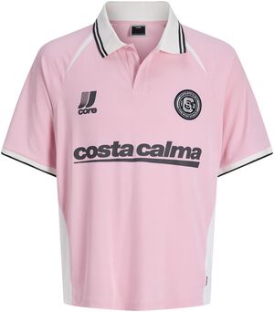 JCOCLUB RIBBED FOOTBALL POLO SS JNR