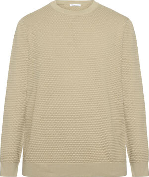 VAGN regular bubble knit crew neck - Regenerative Organic Ce