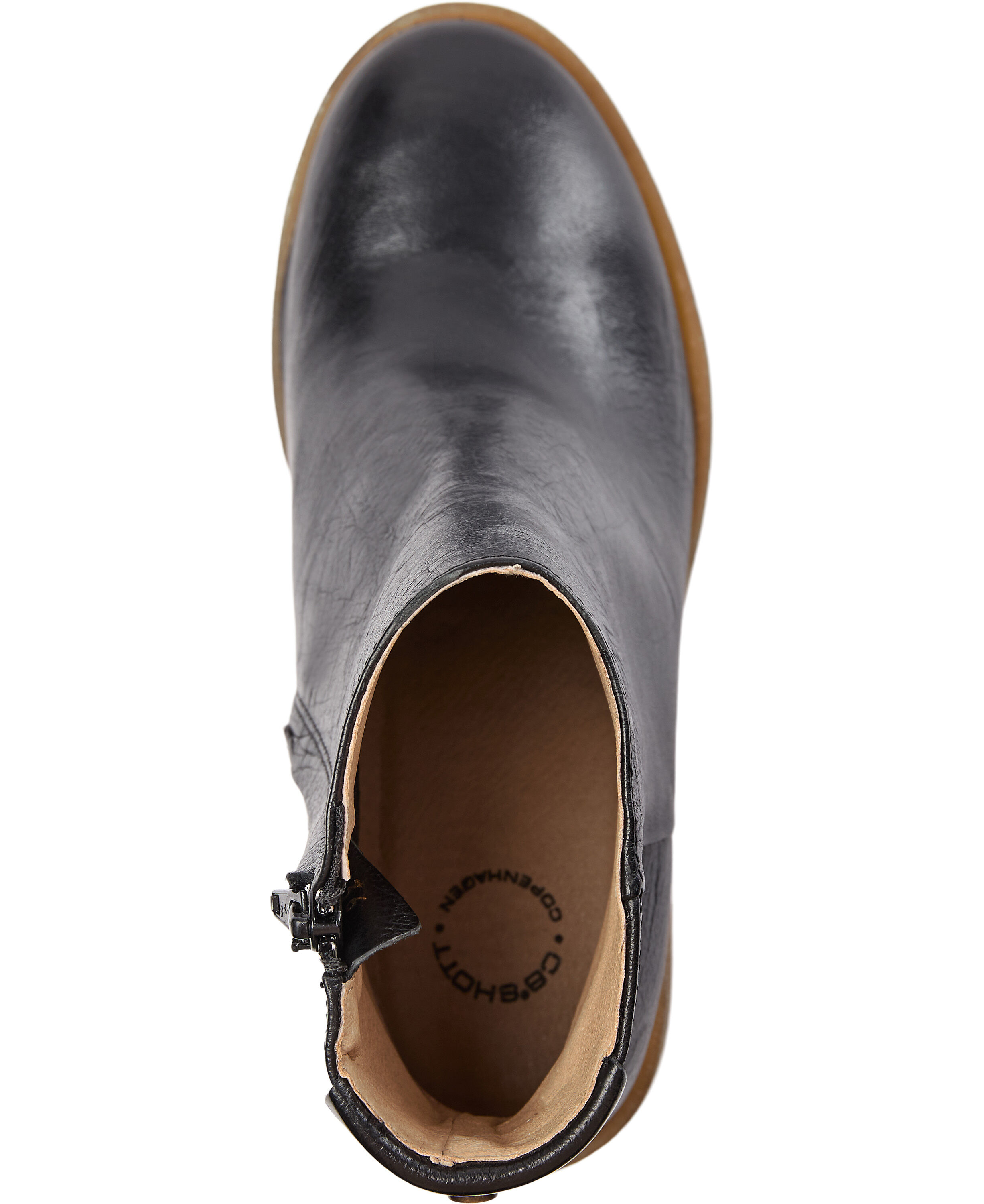 CASEMILY Zip Boot Leather Vegetable Tanned