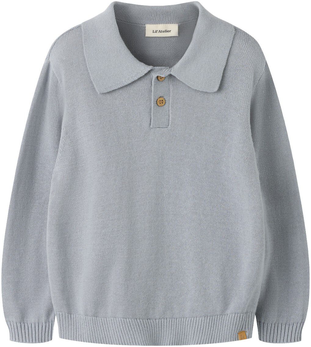 Nmmhitos Loose Ls Polo Knit Lil