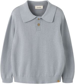 NMMHITOS LOOSE LS POLO KNIT LIL